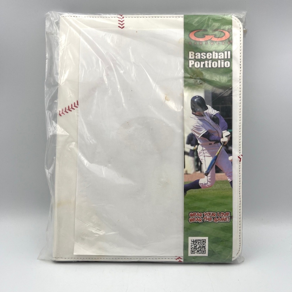 GameWear Baseball Portfolio Red Stitching NWT